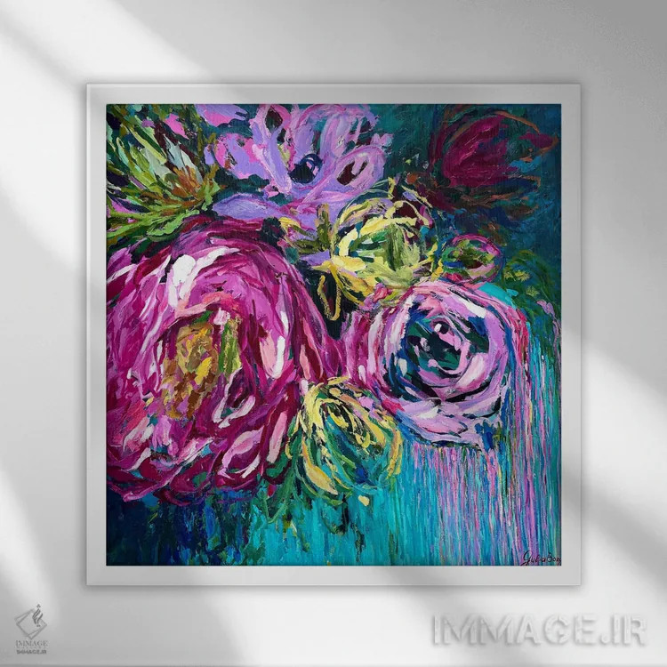 تابلو رویاهای زنان اثر جولیا بورگ - نمای قابدار سفید