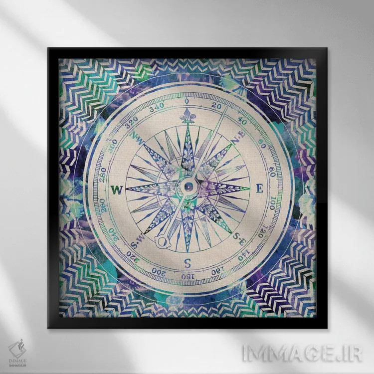 تابلو مسیر خودت را دنبال کن I اثر بیانکا گرین - نمای قابدار مشکی