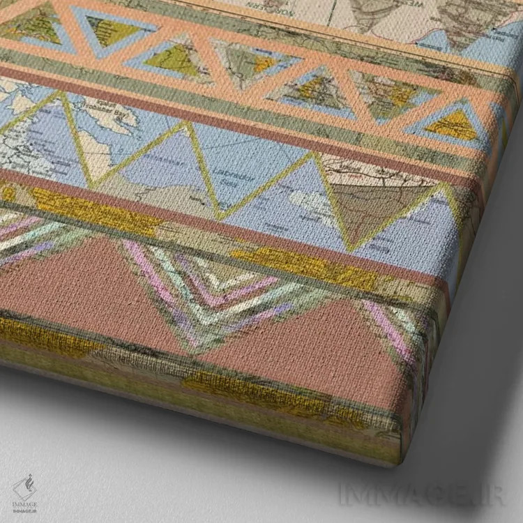 تابلو گمشده اثر بیانکا گرین - نمای نزدیک بافت بوم