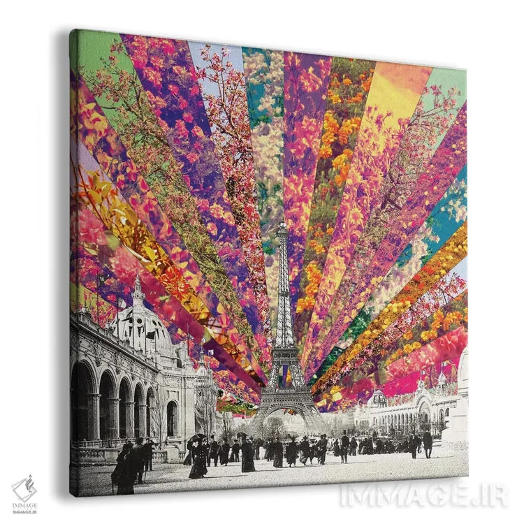 تابلو پاریس قدیمی اثر بیانکا گرین - نمای پرسپکتیو محصول