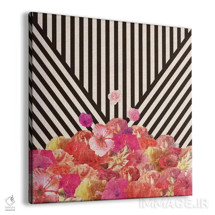 تابلو فلورالاین (ترکیب گلها) اثر بیانکا گرین - نمای پرسپکتیو محصول
