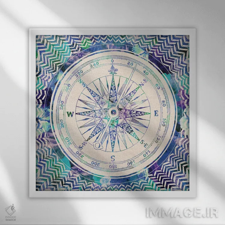 تابلو مسیر خودت را دنبال کن I اثر بیانکا گرین - نمای قابدار سفید