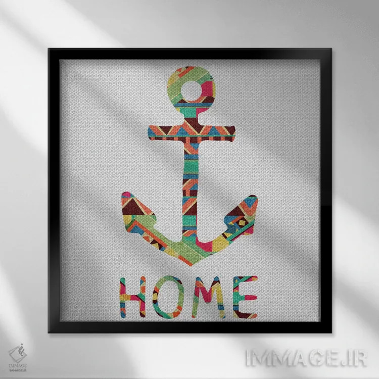 تابلو تو مرا خانه میکنی اثر بیانکا گرین - نمای قابدار مشکی