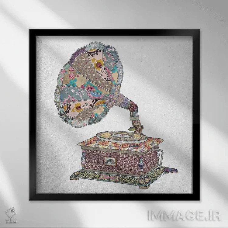 تابلو دیدن صدا اثر بیانکا گرین - نمای قابدار مشکی