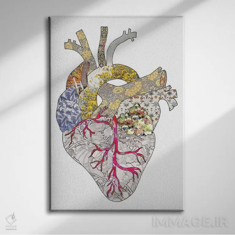 تابلو قلب من واقعی است اثر بیانکا گرین - نمای روبهرو روی دیوار
