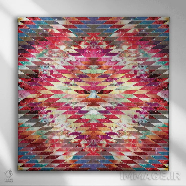 تابلو ستارهٔ باستانی اثر بیانکا گرین - نمای روبهرو روی دیوار