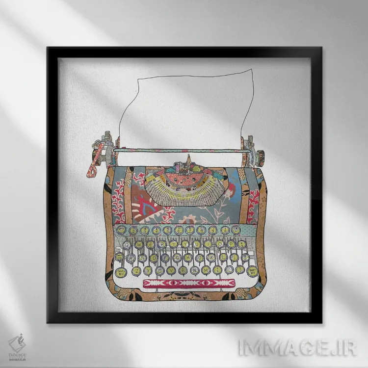 تابلو نمیدانم چه برایت بنویسم اثر بیانکا گرین - نمای قابدار مشکی