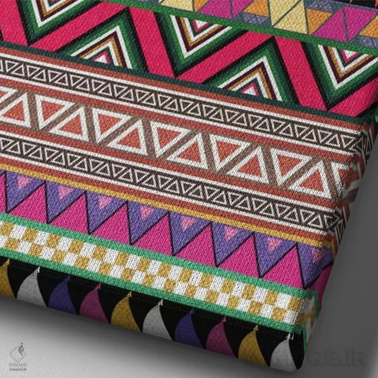 تابلو اوردوز (مصرف بیش از حد) اثر بیانکا گرین - نمای نزدیک بافت بوم