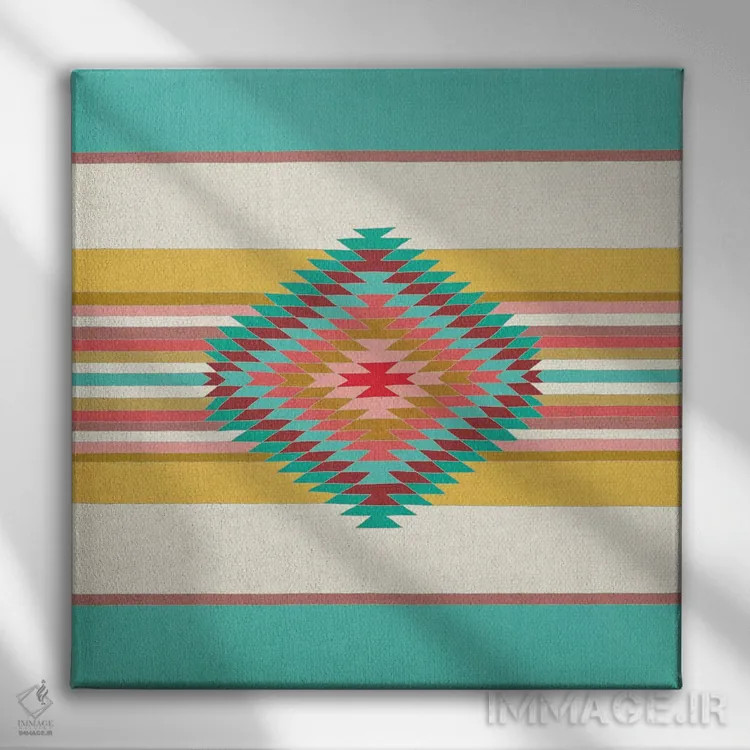 تابلو جشن (فیستا) اثر بیانکا گرین - نمای روبهرو روی دیوار