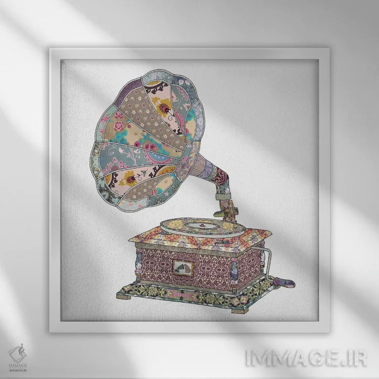 تابلو دیدن صدا اثر بیانکا گرین - نمای قابدار سفید