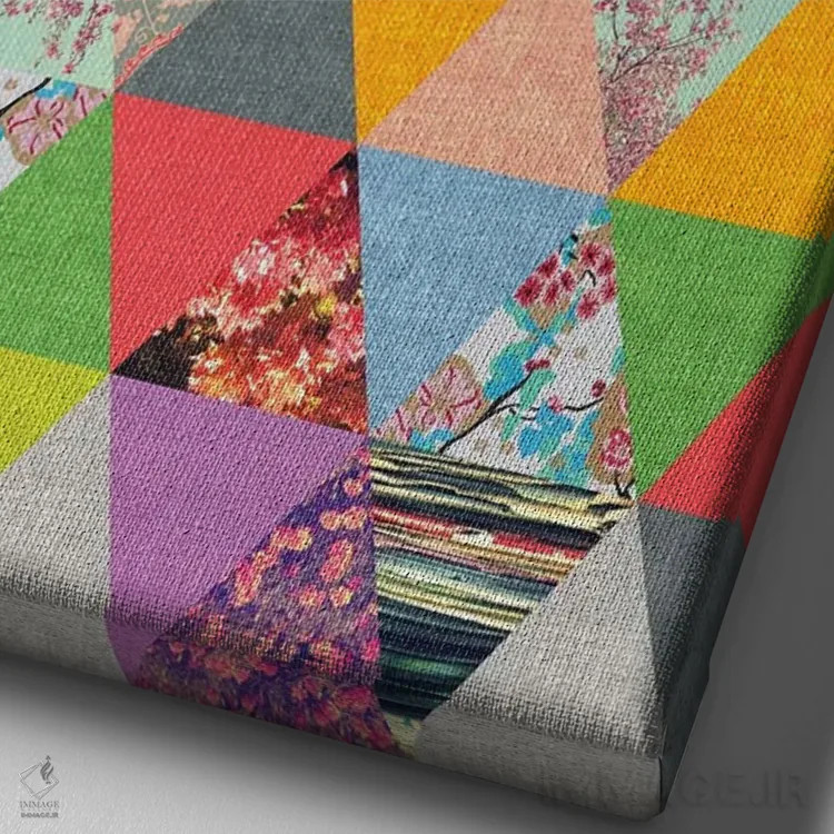 تابلو گمشده در اثر بیانکا گرین - نمای نزدیک بافت بوم