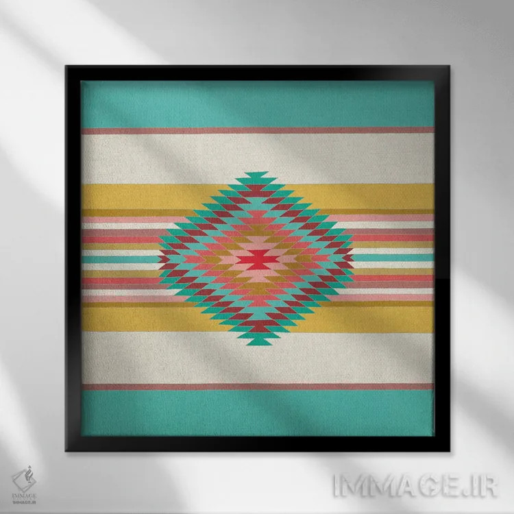 تابلو جشن (فیستا) اثر بیانکا گرین - نمای قابدار مشکی