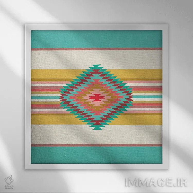 تابلو جشن (فیستا) اثر بیانکا گرین - نمای قابدار سفید