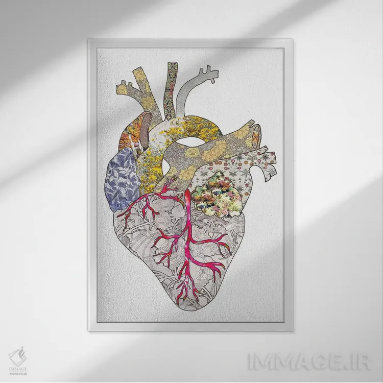 تابلو قلب من واقعی است اثر بیانکا گرین - نمای قابدار سفید