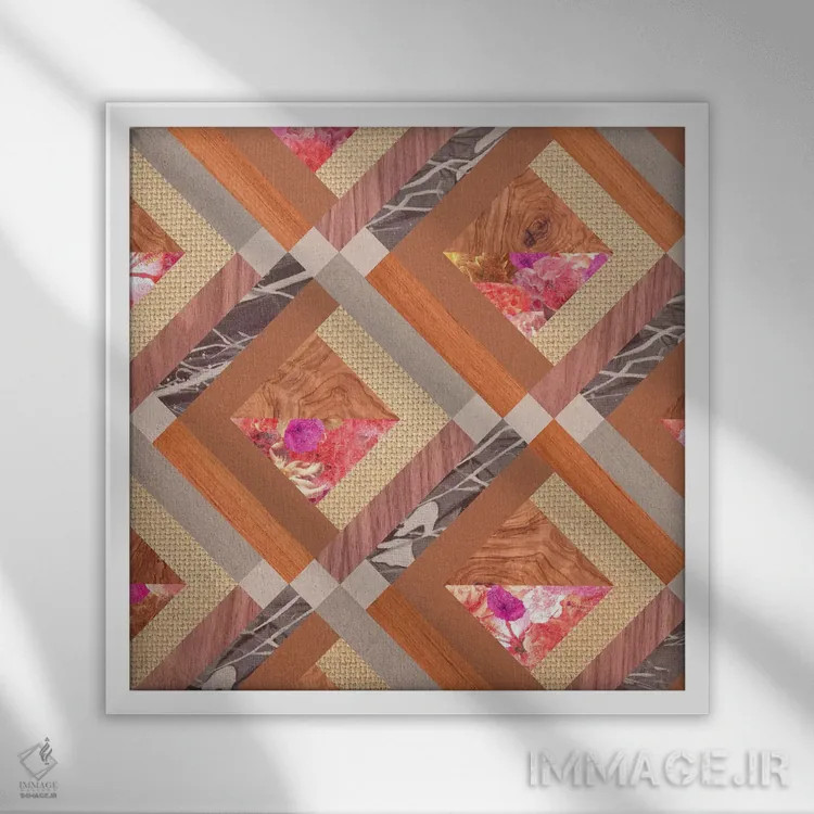 تابلو مکعبی (مکعبشده) اثر بیانکا گرین - نمای قابدار سفید