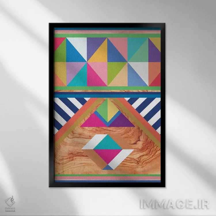 تابلو وودی (شخصیت کارتونی) اثر بیانکا گرین - نمای قابدار مشکی