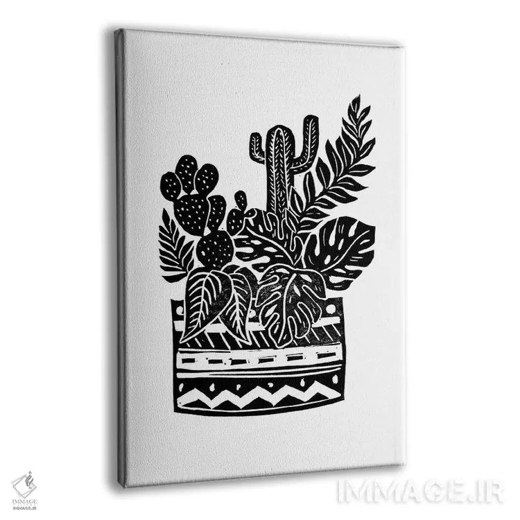 تابلو گلدان گیاهی اثر بیانکا گرین - نمای پرسپکتیو محصول