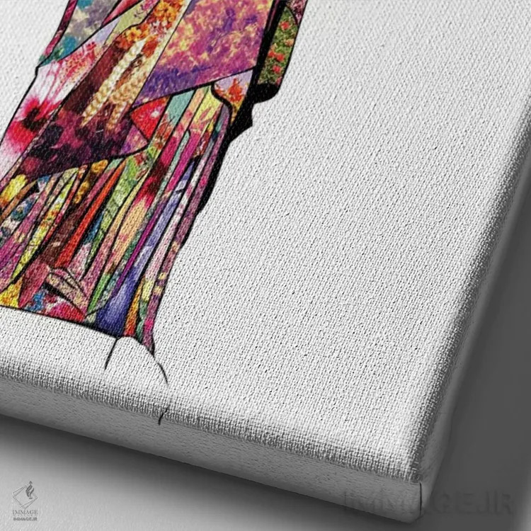 تابلو تندیس آزادی اثر بیانکا گرین - نمای نزدیک بافت بوم