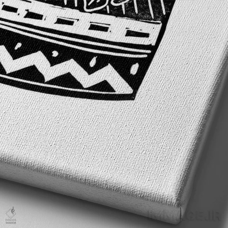 تابلو گلدان گیاهی اثر بیانکا گرین - نمای نزدیک بافت بوم