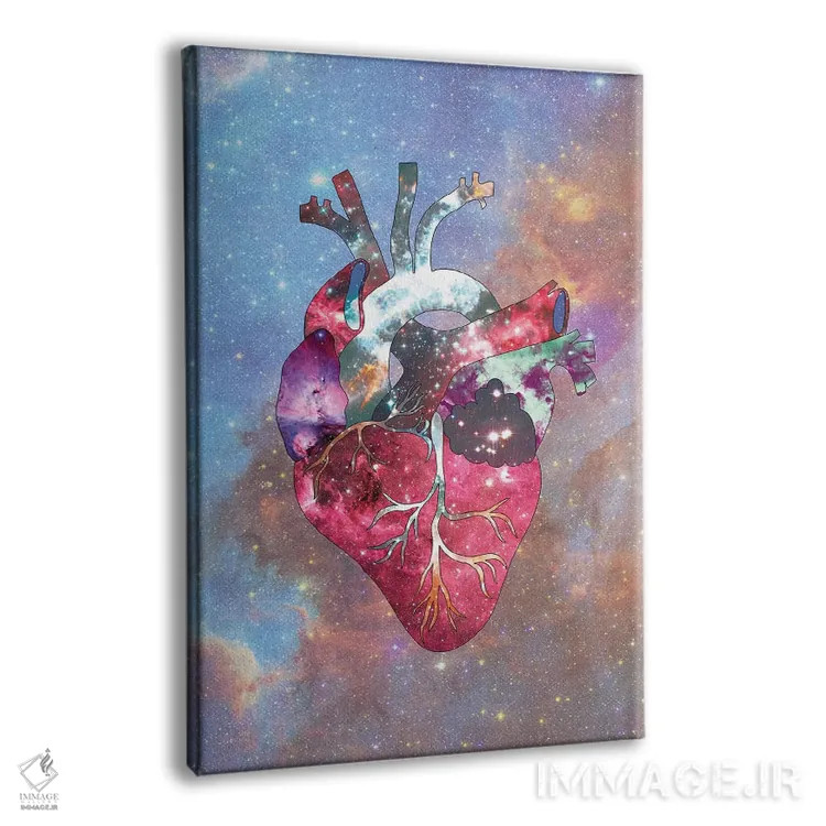 تابلو قلب ستاره اثر بیانکا گرین - نمای پرسپکتیو محصول