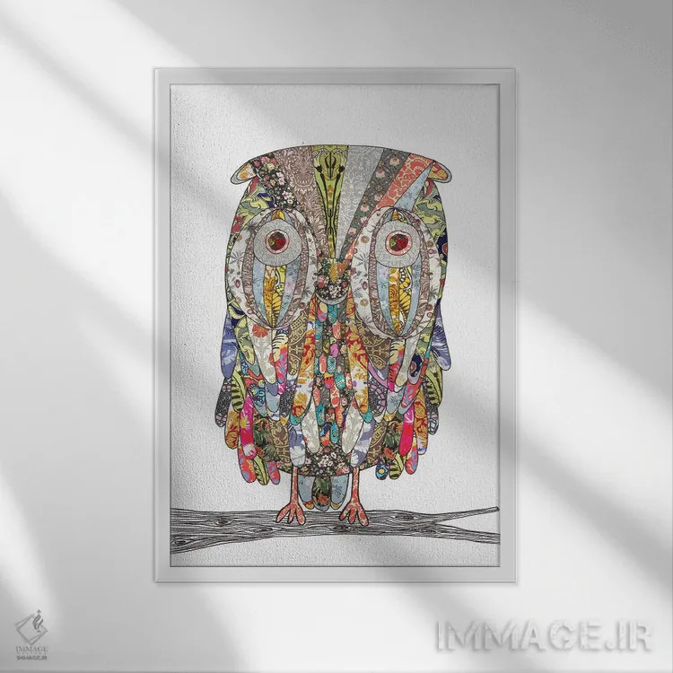 تابلو من میتوانم در تاریکی ببینم اثر بیانکا گرین - نمای قابدار سفید