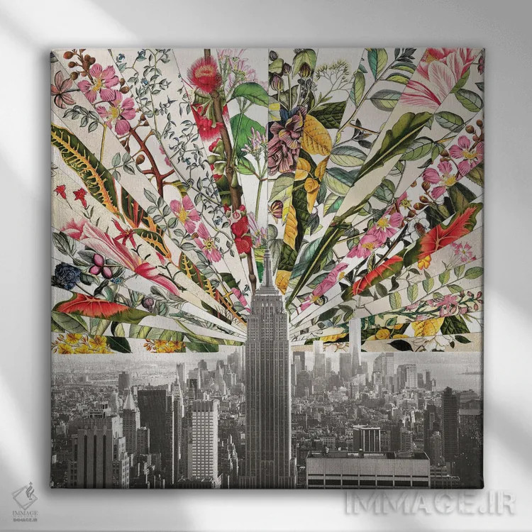 تابلو نیویورک شکوفا و قدیمی اثر بیانکا گرین - نمای روبهرو روی دیوار