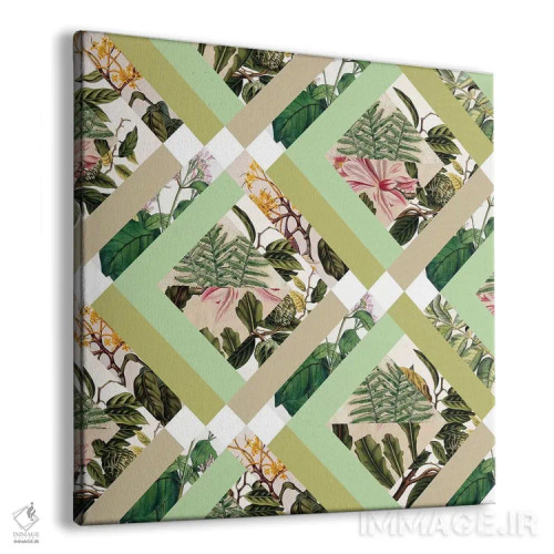 تابلو گیاهان قدیمی مکعبیشکل اثر بیانکا گرین - نمای پرسپکتیو محصول