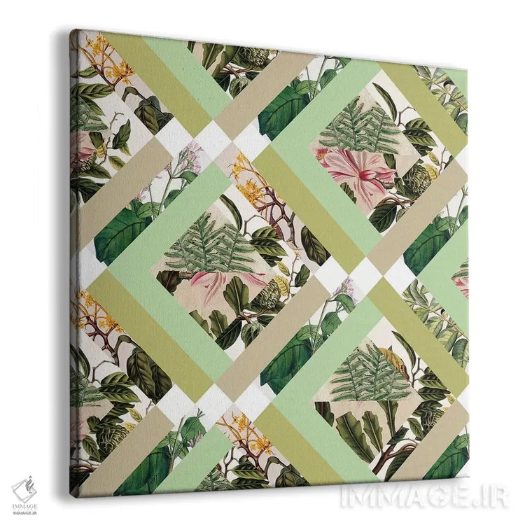 تابلو گیاهان قدیمی مکعبیشکل اثر بیانکا گرین - نمای پرسپکتیو محصول