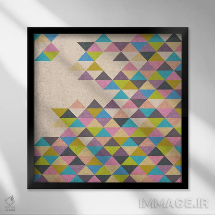 تابلو کاملاً ناتمام اثر بیانکا گرین - نمای قابدار مشکی