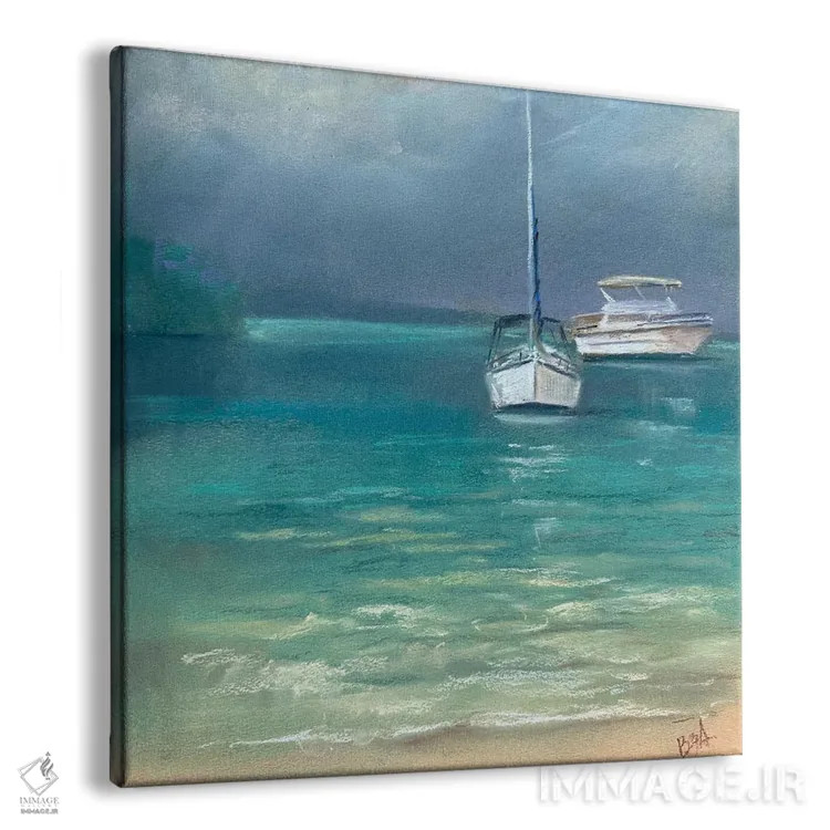 تابلو دو قایق اثر آنا بوگوشفسکایا - نمای پرسپکتیو محصول
