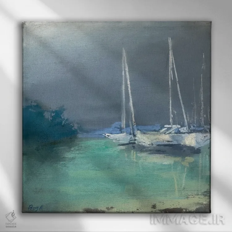 تابلو پیش از طوفان اثر آنا بوگوشفسکایا - نمای روبهرو روی دیوار