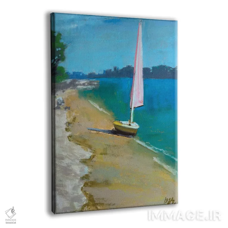 تابلو بادبان صورتی اثر آنا بوگوشفسکایا - نمای پرسپکتیو محصول