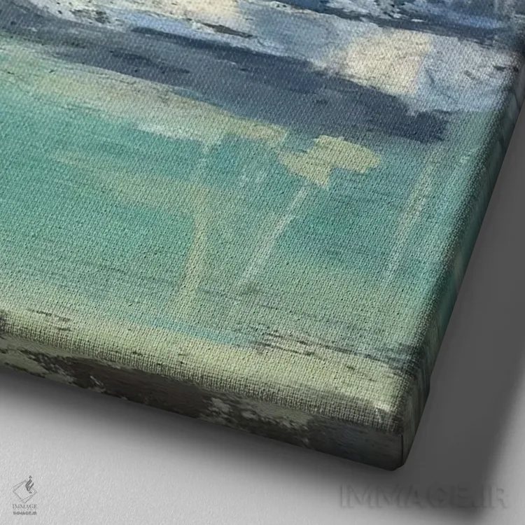 تابلو پیش از طوفان اثر آنا بوگوشفسکایا - نمای نزدیک بافت بوم