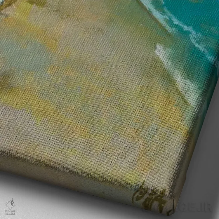 تابلو بادبان صورتی اثر آنا بوگوشفسکایا - نمای نزدیک بافت بوم