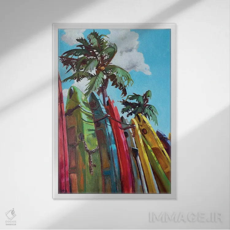 تابلو بالا را نگاه کن اثر آنا بوگوشفسکایا - نمای قابدار سفید