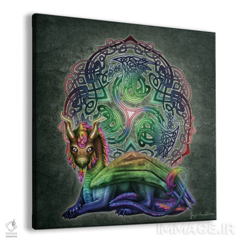 تابلو اژدهای سلتیک اثر بریگید اشوود - نمای پرسپکتیو محصول