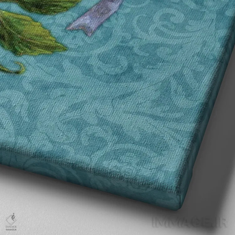 تابلو عشق زنبوری اثر بریگید اشوود - نمای نزدیک بافت بوم