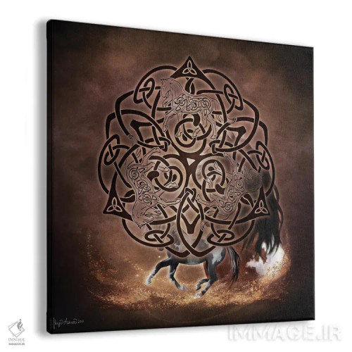 تابلو اسب سلتیک اثر بریگید اشوود - نمای پرسپکتیو محصول