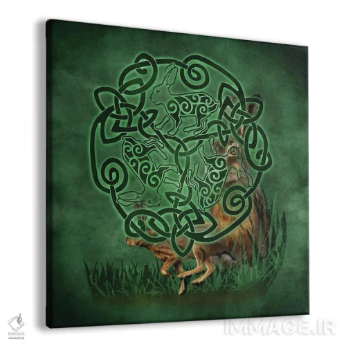 تابلو خرگوش سلتیک اثر بریگید اشوود - نمای پرسپکتیو محصول