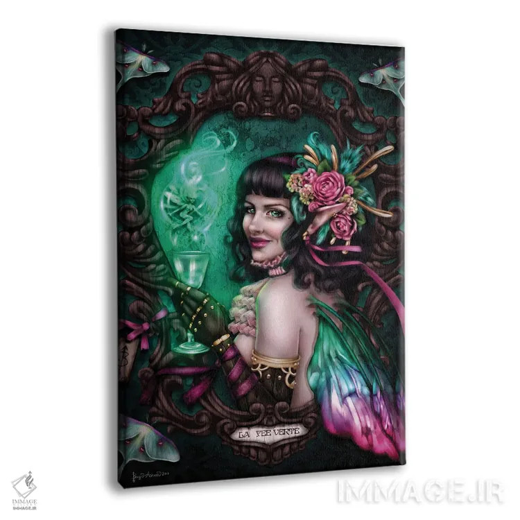 تابلو پری سبز اَبسینت (نوشیدنی) اثر بریگید اشوود - نمای پرسپکتیو محصول