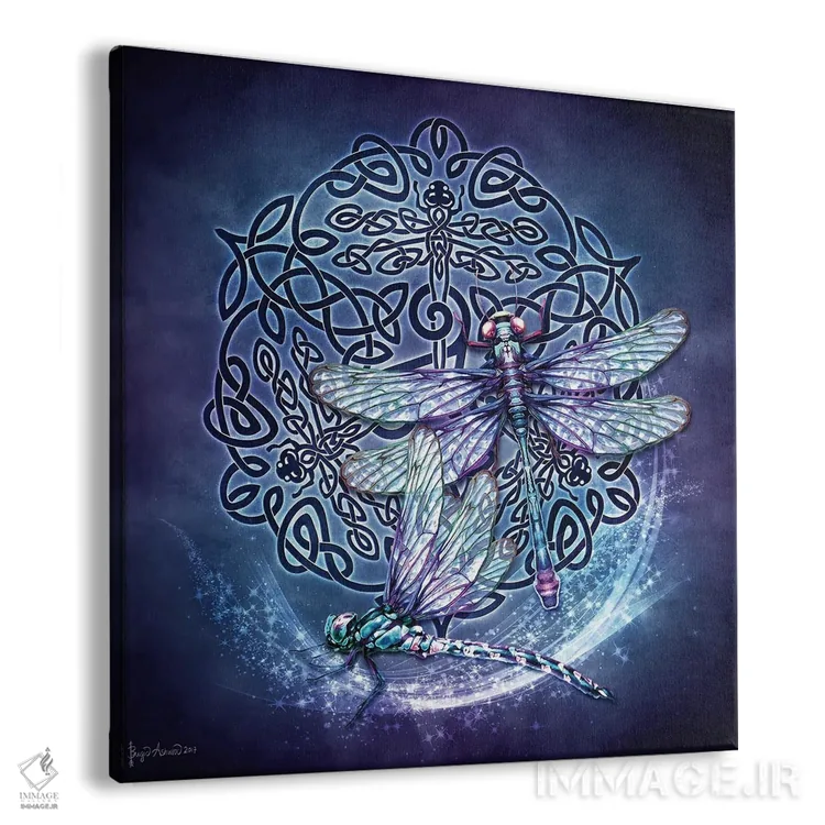 تابلو سنجاقک سلتیک اثر بریگید اشوود - نمای پرسپکتیو محصول
