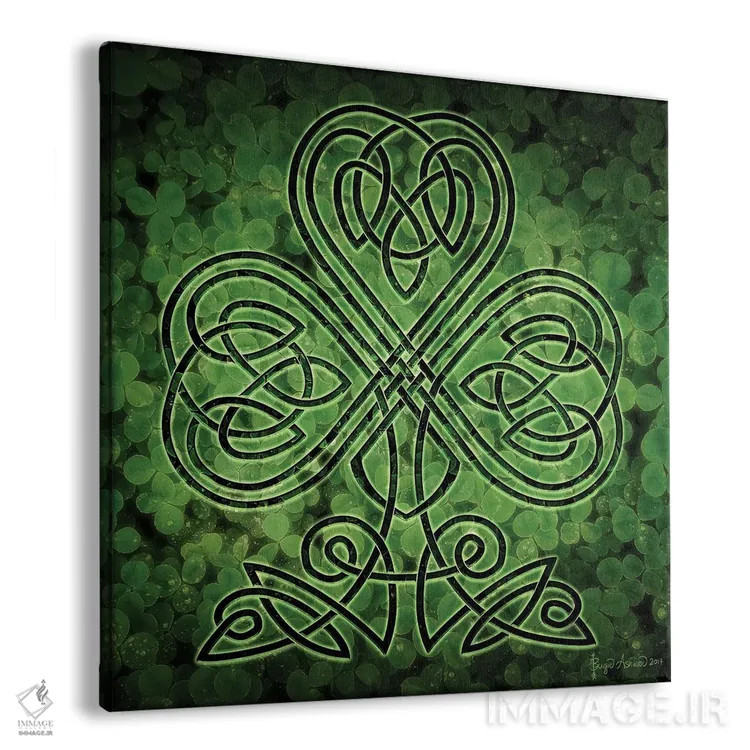 تابلو شبدر سلتیک اثر بریگید اشوود - نمای پرسپکتیو محصول