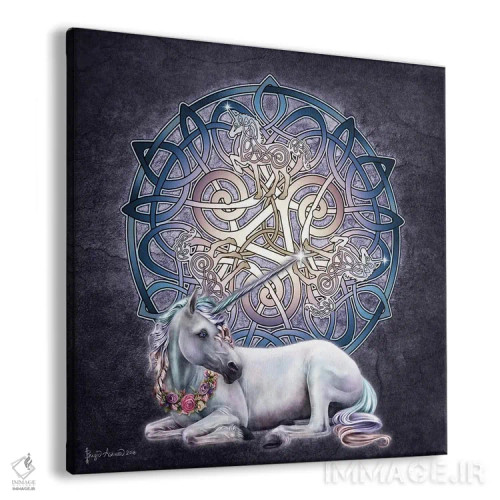 تابلو یونیکورن سلتیک اثر بریگید اشوود - نمای پرسپکتیو محصول
