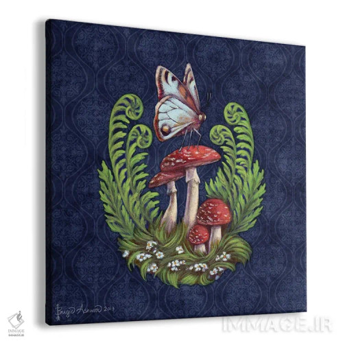 تابلو قارچهای شبانگاهی اثر بریگید اشوود - نمای پرسپکتیو محصول