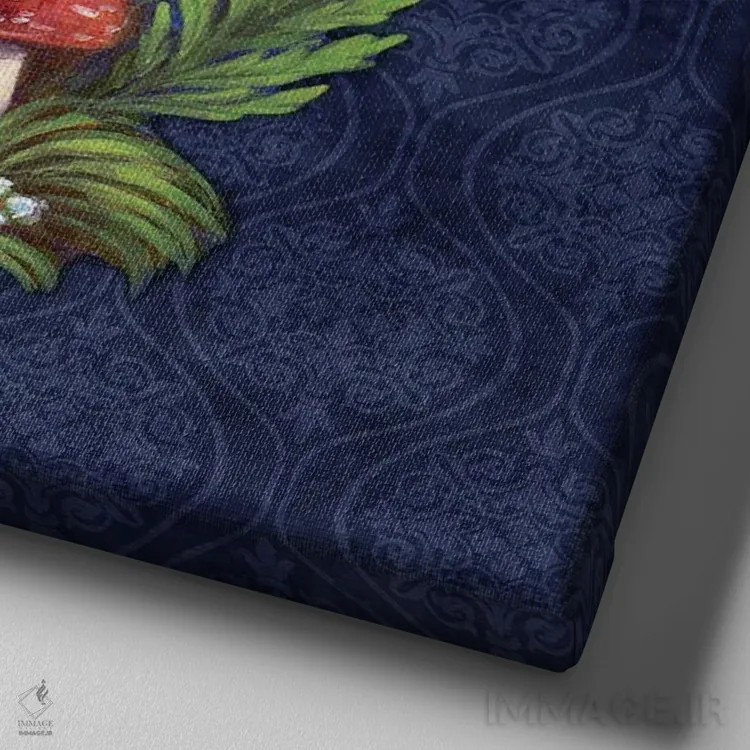 تابلو قارچهای شبانگاهی اثر بریگید اشوود - نمای نزدیک بافت بوم