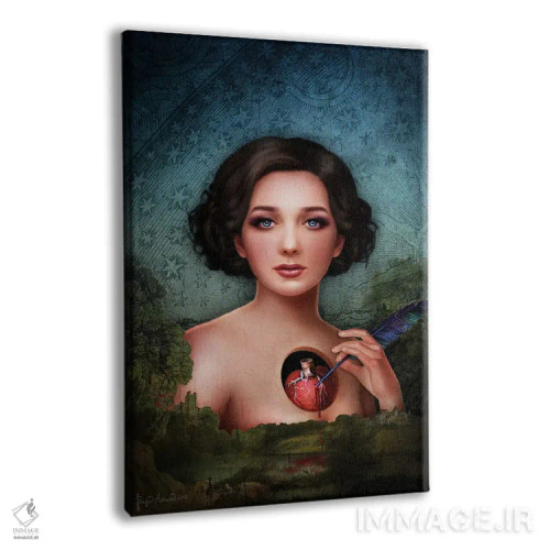 تابلو قلم پر کلاغی اثر بریگید اشوود - نمای پرسپکتیو محصول