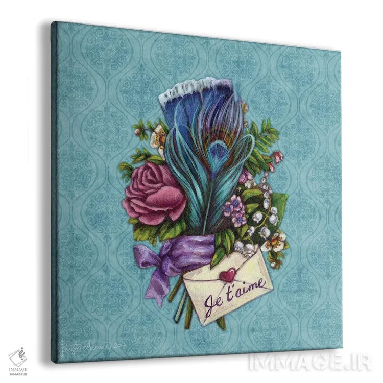 تابلو دستهگل عشق اثر بریگید اشوود - نمای پرسپکتیو محصول