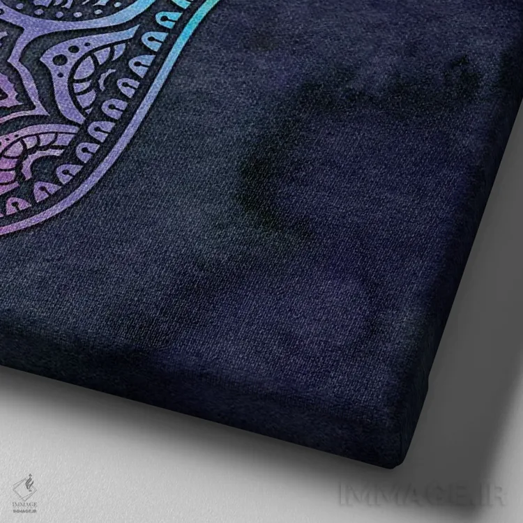 تابلو دست همسا (نماد محافظت) اثر بریگید اشوود - نمای نزدیک بافت بوم