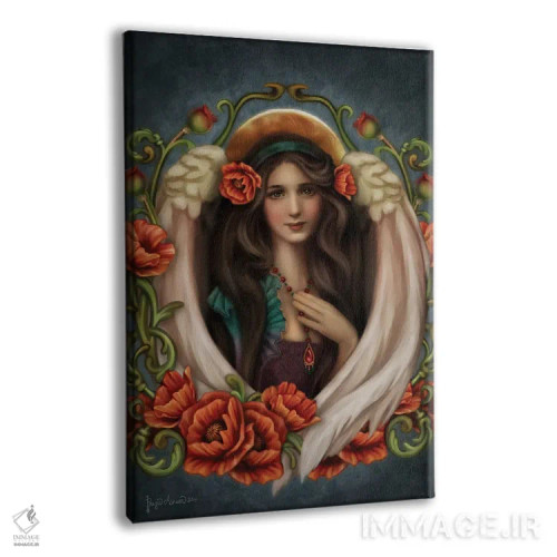 تابلو فرشته خشخاش اثر بریگید اشوود - نمای پرسپکتیو محصول