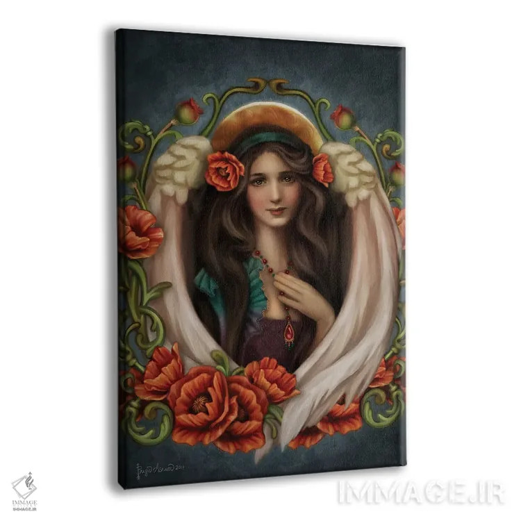 تابلو فرشته خشخاش اثر بریگید اشوود - نمای پرسپکتیو محصول